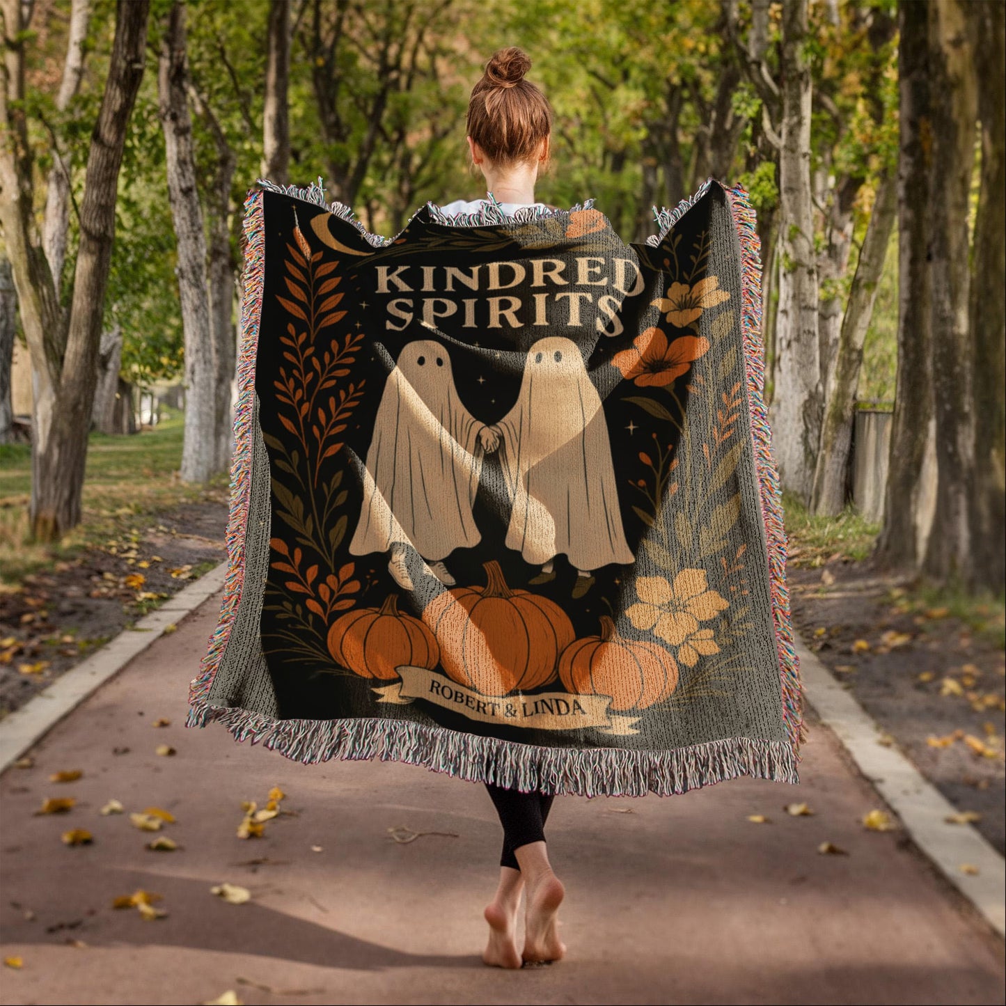 Kindred Spirits Personalized Couple’s Ghost Blanket