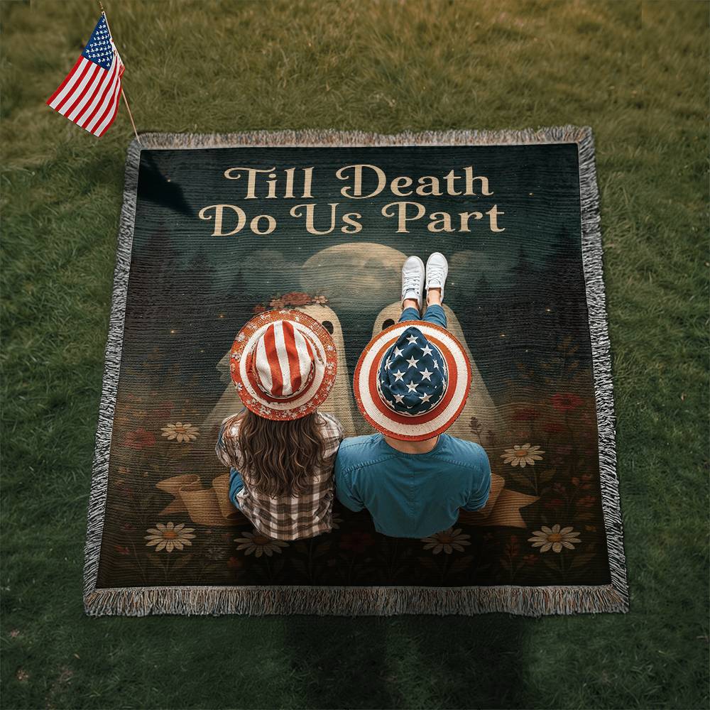 Till Death Do Us Part Personalized Ghost Couple Blanket