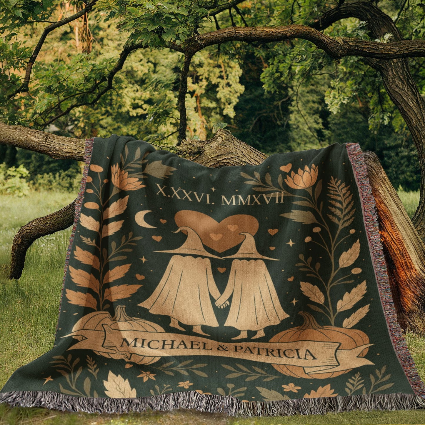 Personalized Ghost Couple Romantic Blanket