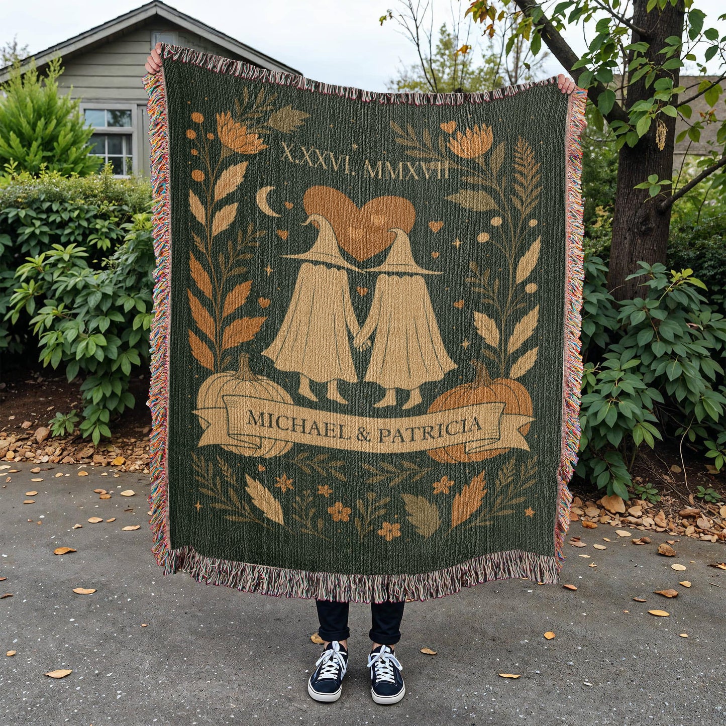 Personalized Ghost Couple Romantic Blanket